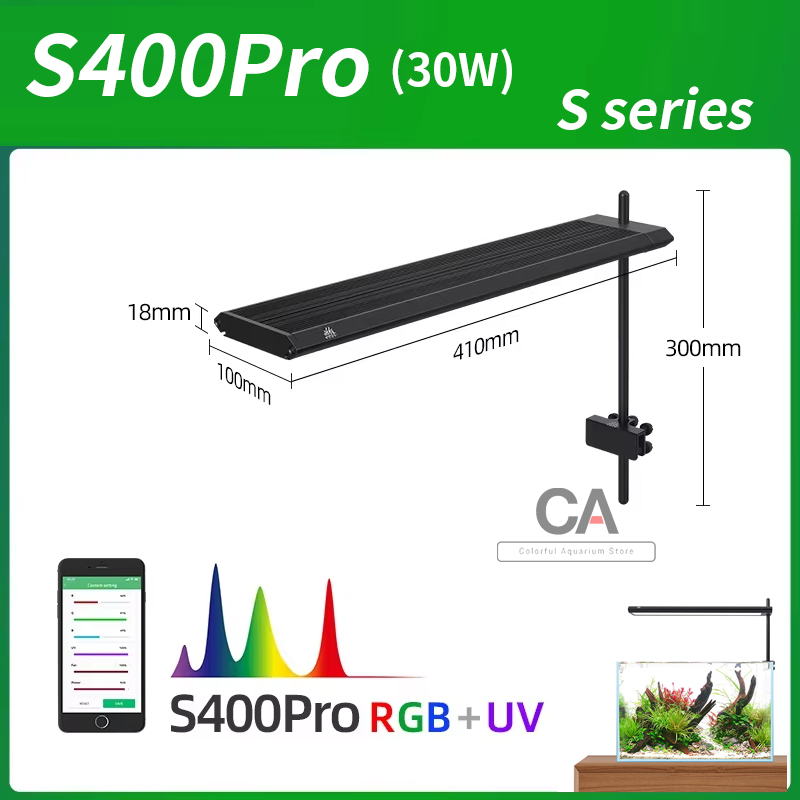 Aquarium Plant Light Spectrum - WEEK AQUA S Series RGB+UV Full