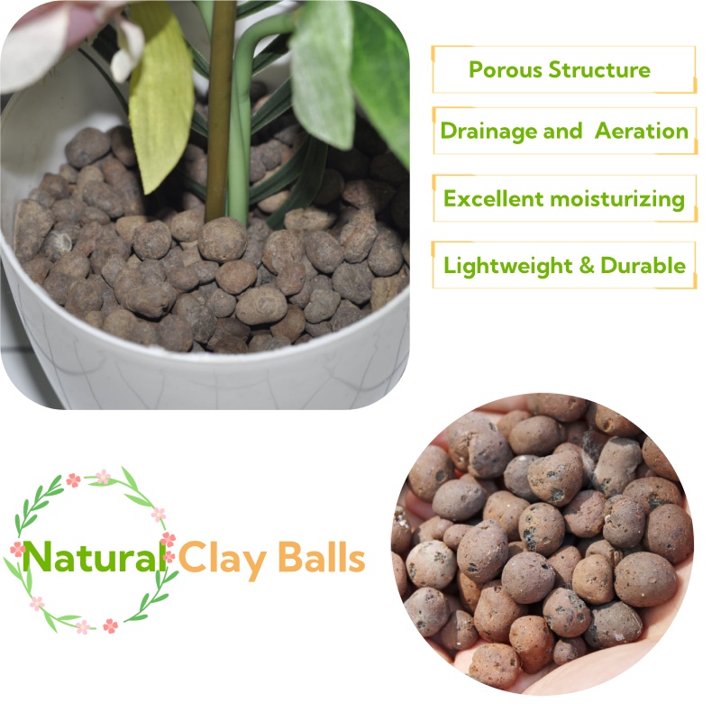 Aquasoil Substrate - 2L/1L Organic Clay Balls, Flower Substrate