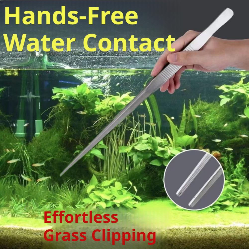 Planted Clip Tweezers - Stainless Steel Aquarium Tweezers Aquascape Tools