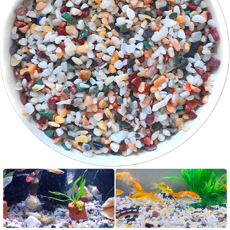Aquarium Planted Sand - Natural Gravel Stone 200~1000g Micro Landscape