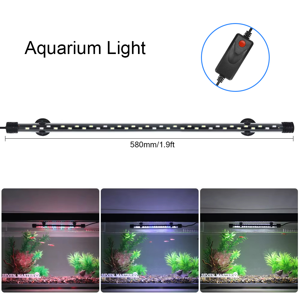 Aquarium Plant Ornament - 58CM Aquarium Light LED Plant Grow