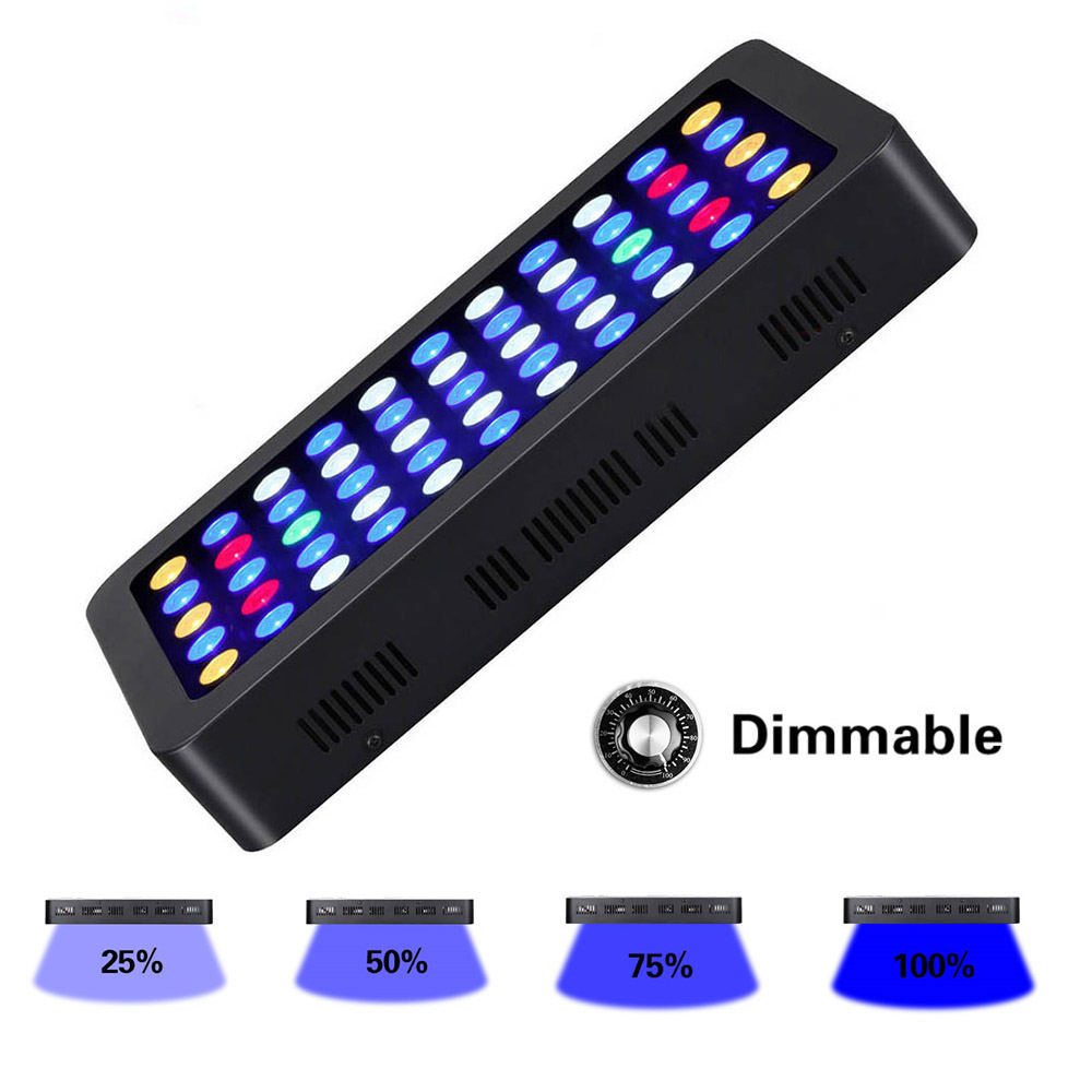 Planted Aquarium Freshwater - 165W LED Aquariums Light Dimmable Coral
