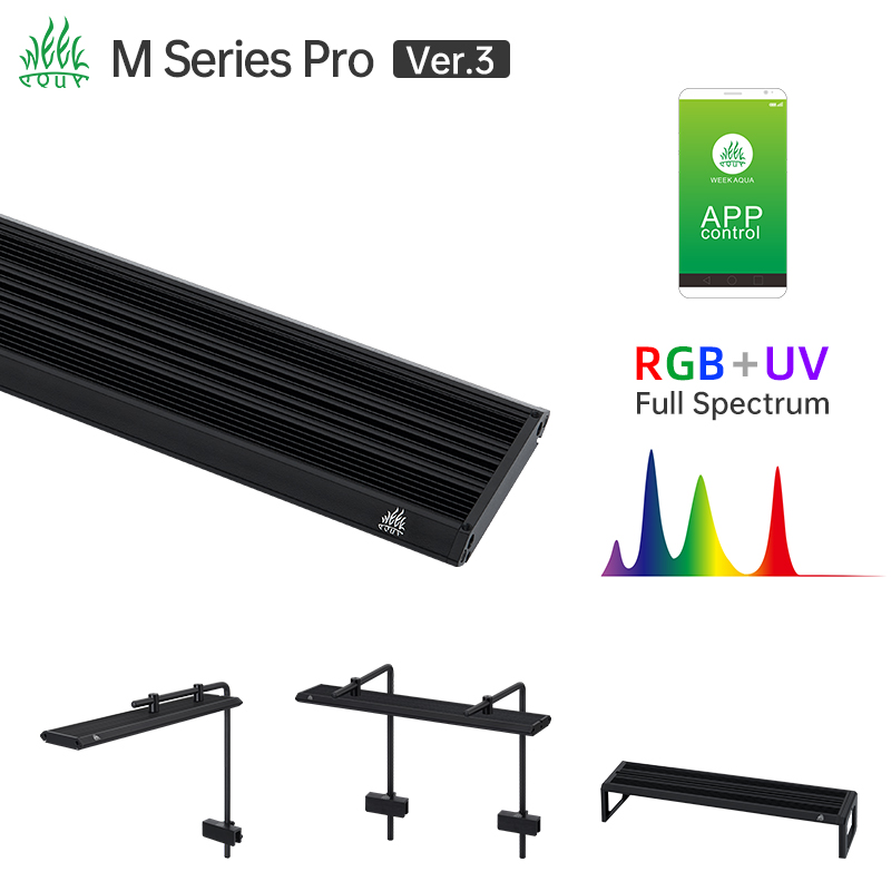 Led Planted Tank Light - Week Aqua M Series RGB UV