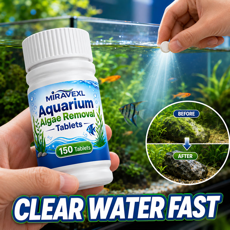 Planted Aquarium Freshwater - MIRAVEXL 150 Aquarium Algae Removal Tablets,