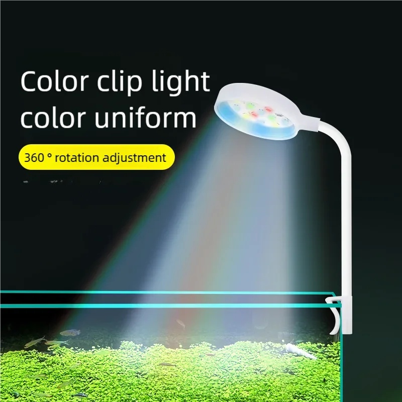 Aquarium Plant Light Spectrum - 3W LED Clip-On Aquarium Light Full