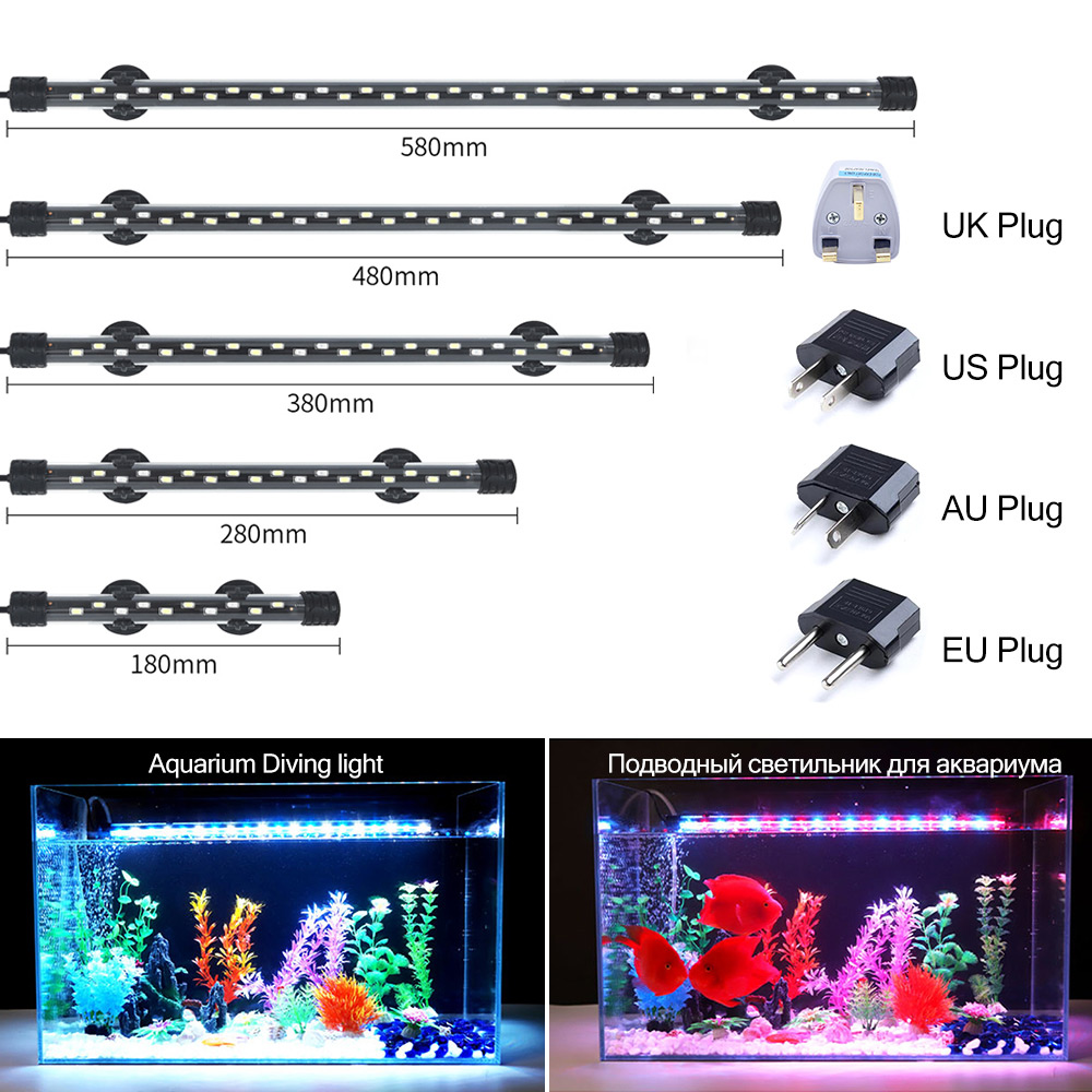 Led Planted Tank Light - 90-260V Aquarium Light LED Waterproof Fish