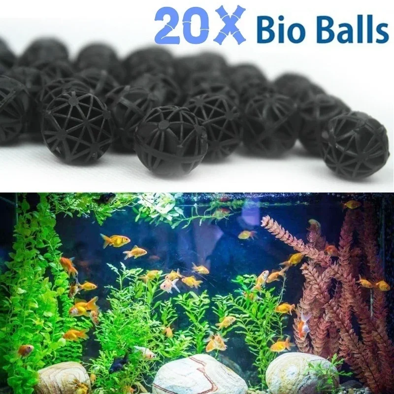 Aquarium Planted Tank - 20Pcs 16mm Aquarium Filter Bio Balls