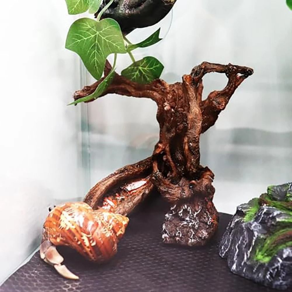 12cm Resin Tree Trunk Ornament - Aquarium Plant Root Tabs recension och pris