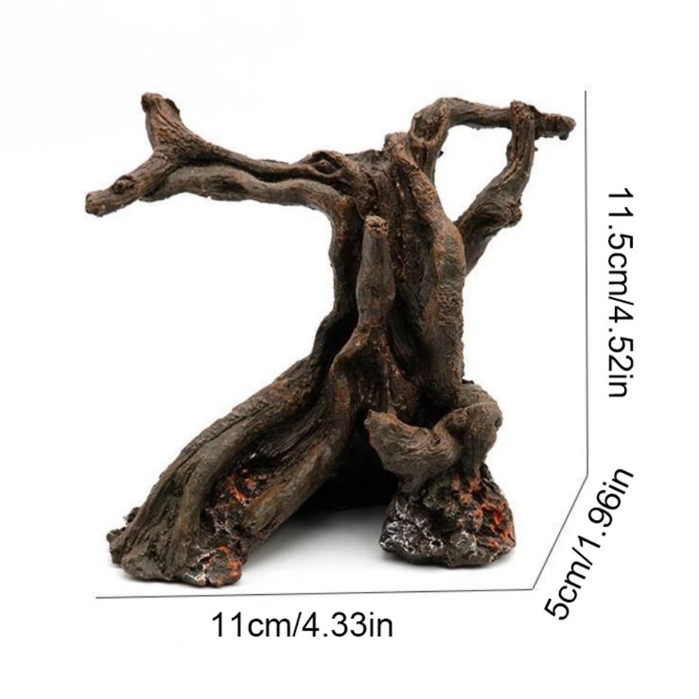 12cm Resin Tree Trunk Ornament - Aquarium Plant Root Tabs recension och pris