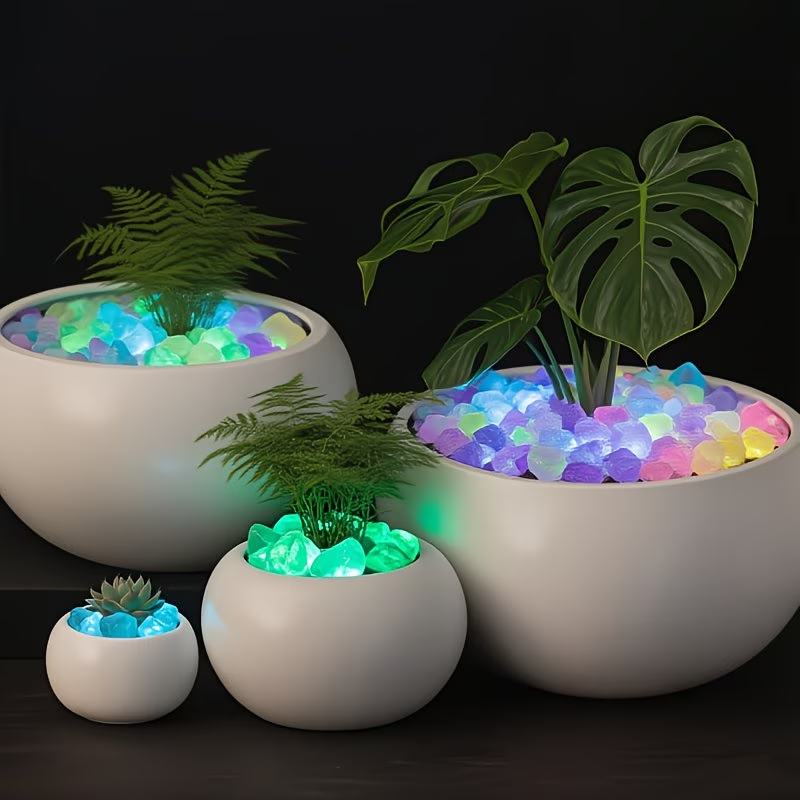 300PCS Luminous Pebble Set,0.9 - Aquarium Planted Tank recension och pris