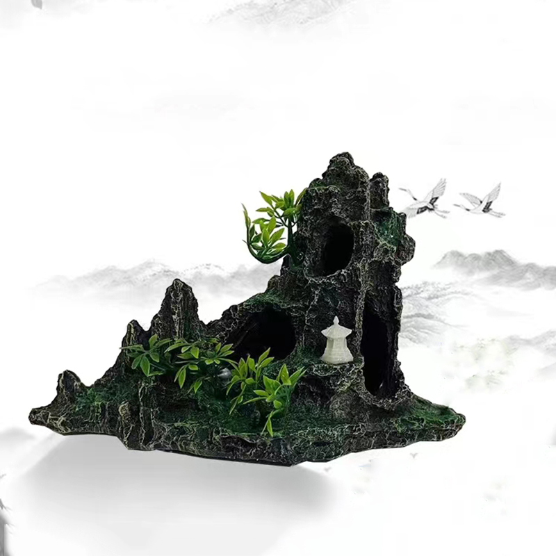Resin Aquarium Rockery Mountai - Aquarium Plant Roots recension och pris