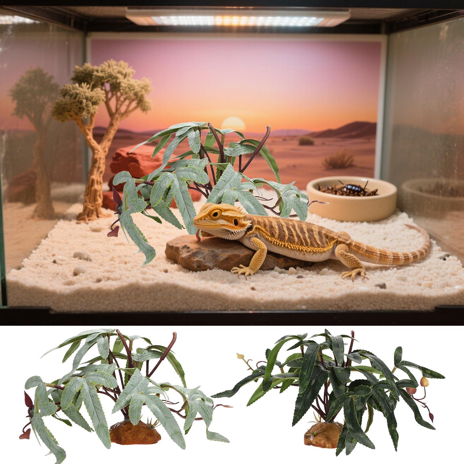 Fake Reptile Plants Snake Tank - Aquarium Plant Ornament recension och pris