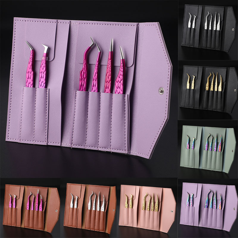 6PCS False Eyelash Tweezers Se - Planted Clip Tweezers recension och pris