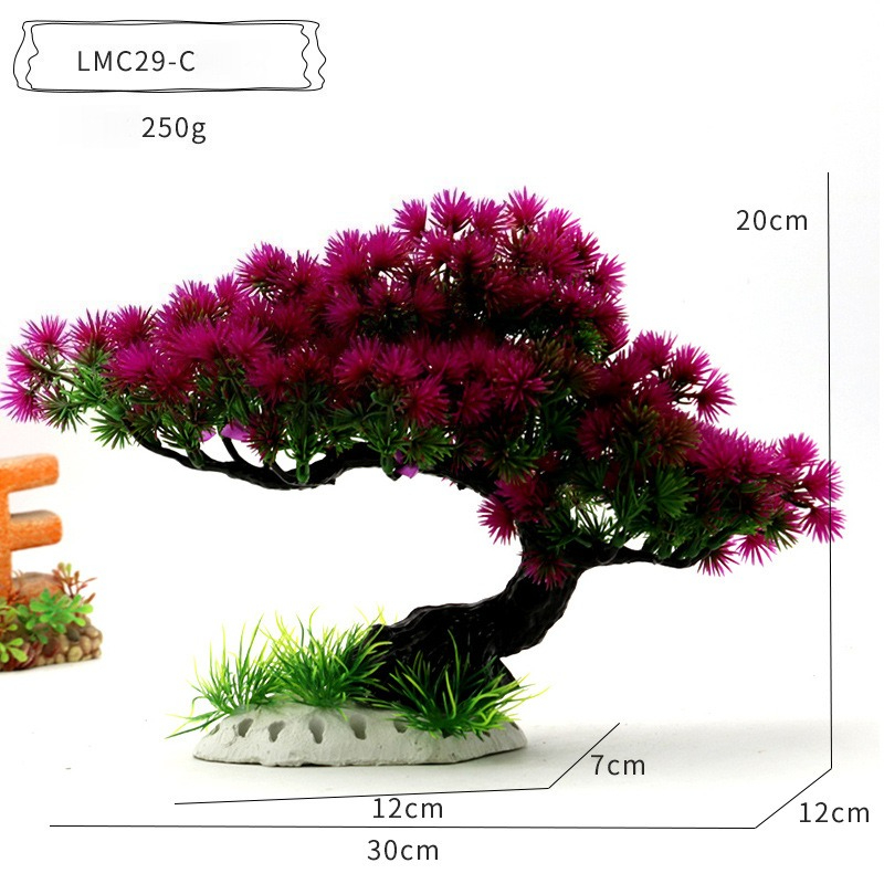 Plastic Water Plants Aquarium  - Planted Aquarium With Rocks recension och pris