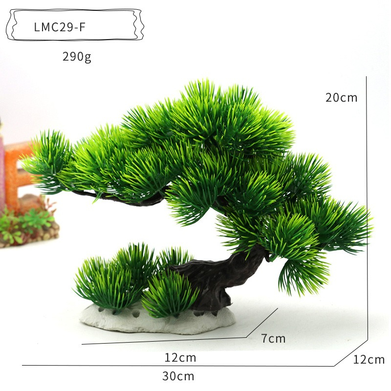 Plastic Water Plants Aquarium  - Planted Aquarium With Rocks recension och pris