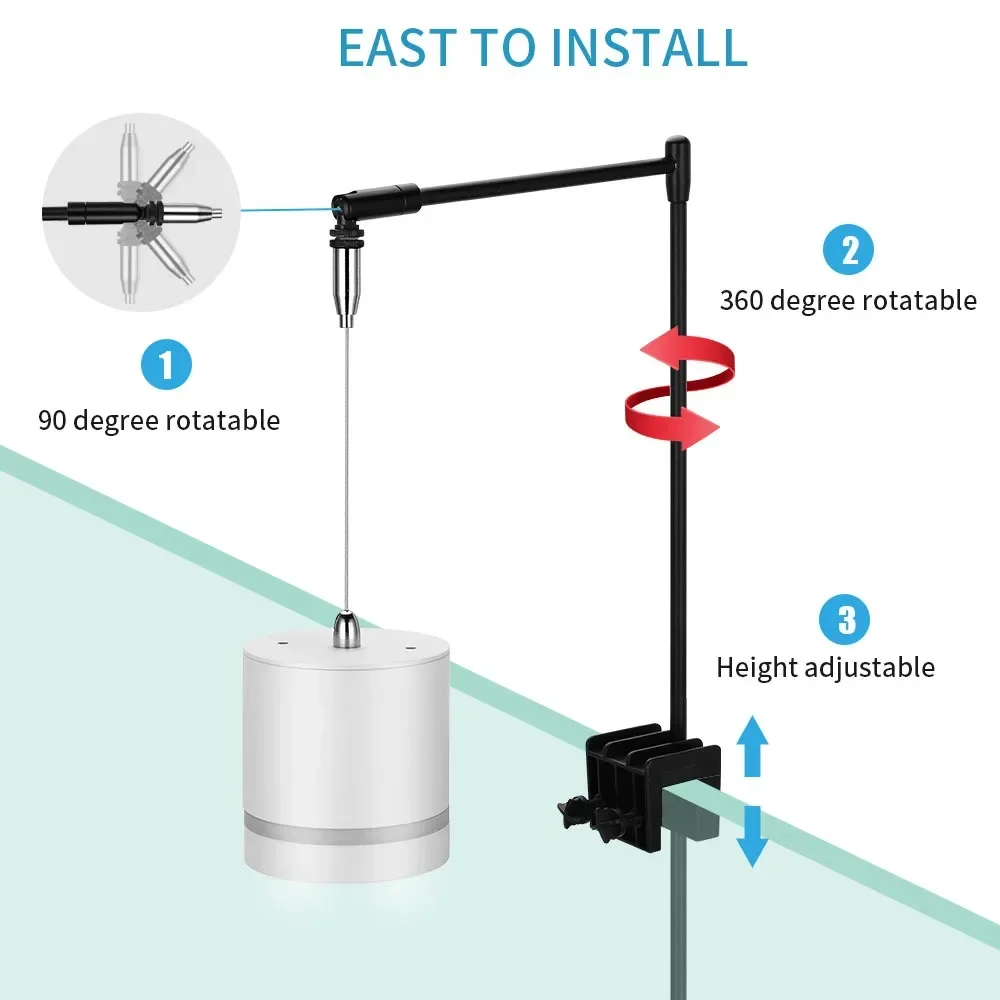 Aquarium LED Hanging Clip Lamp - Planted Aquarium Hanging Light recension och pris