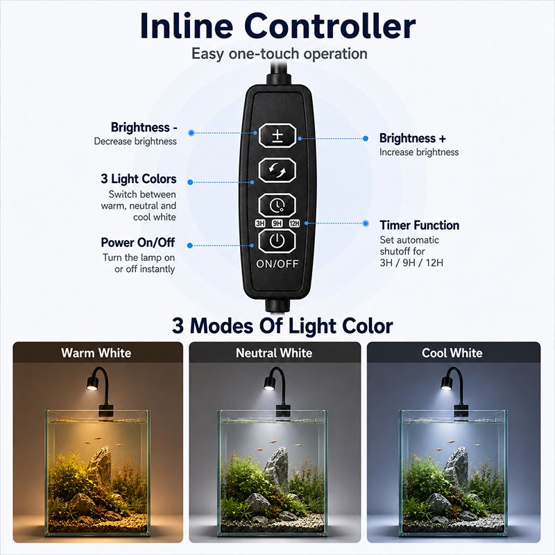 USB LED Aquarium Light Lightin - Aquarium Plant Light Spectrum recension och pris