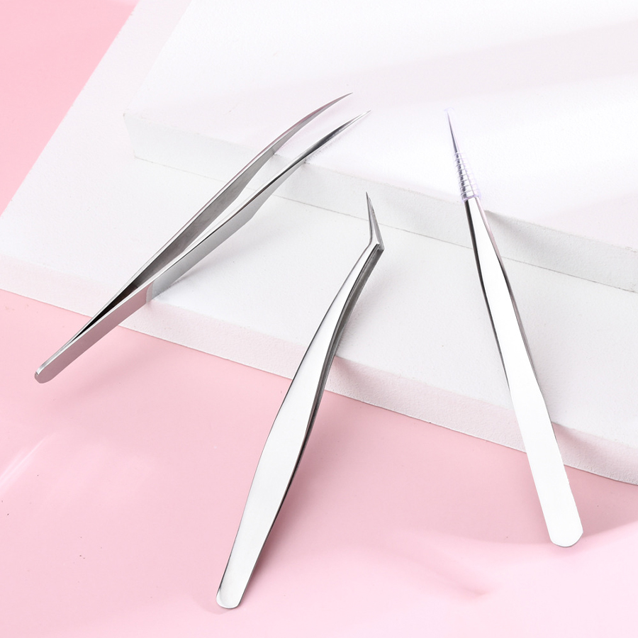 Stainless Steel Eyelash Tweeze - Planted Clip Tweezers recension och pris