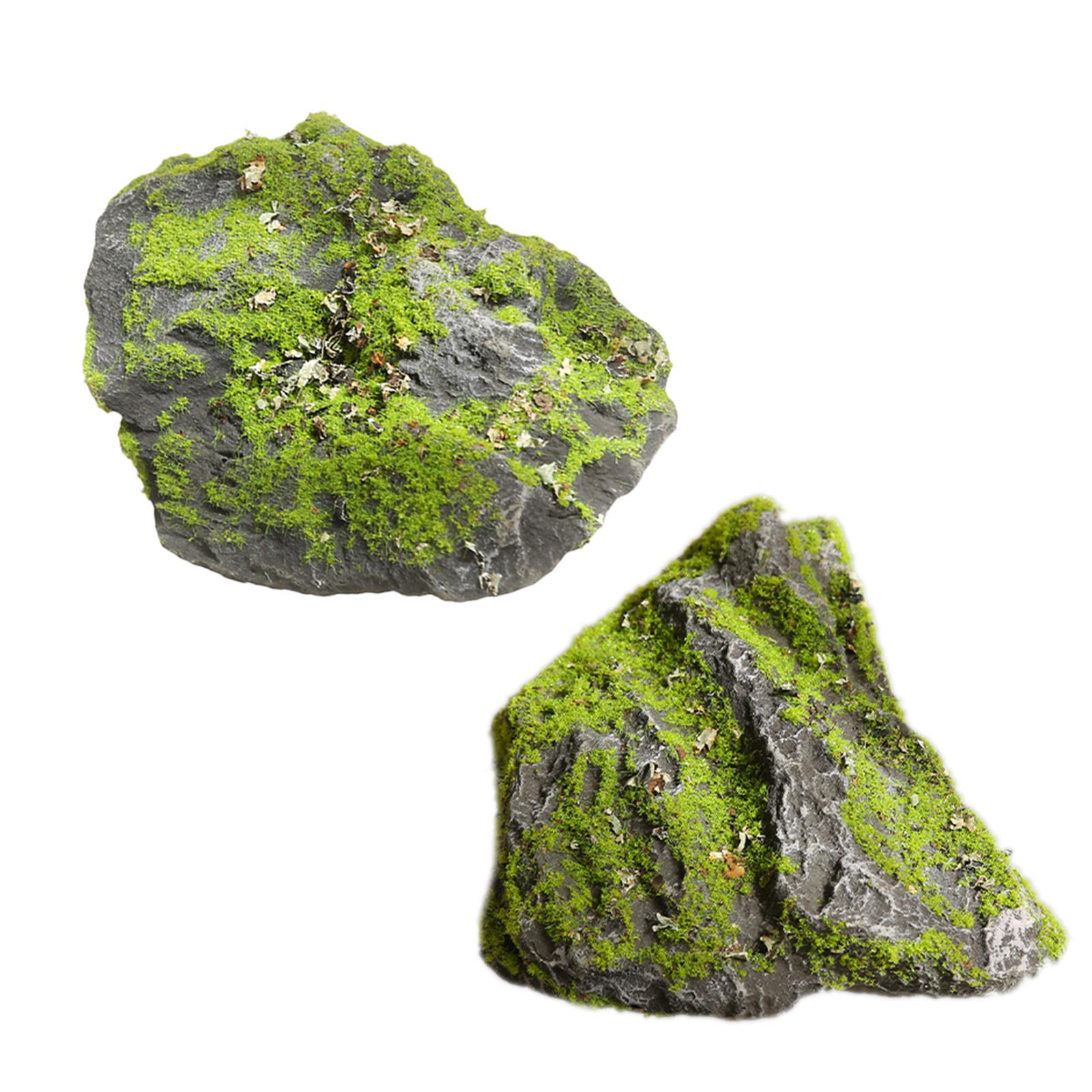 Faux Moss Stone Simulation Roc - Planted Aquarium With Rocks recension och pris