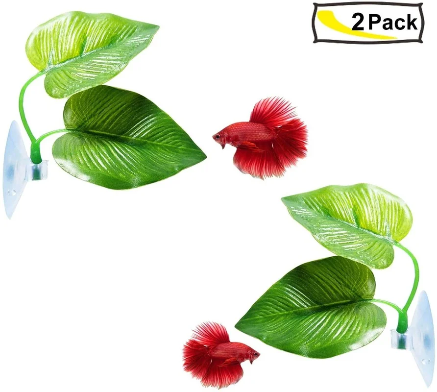 Betta Fish Leaf Hammock Simula - Aquarium Plant Roots recension och pris