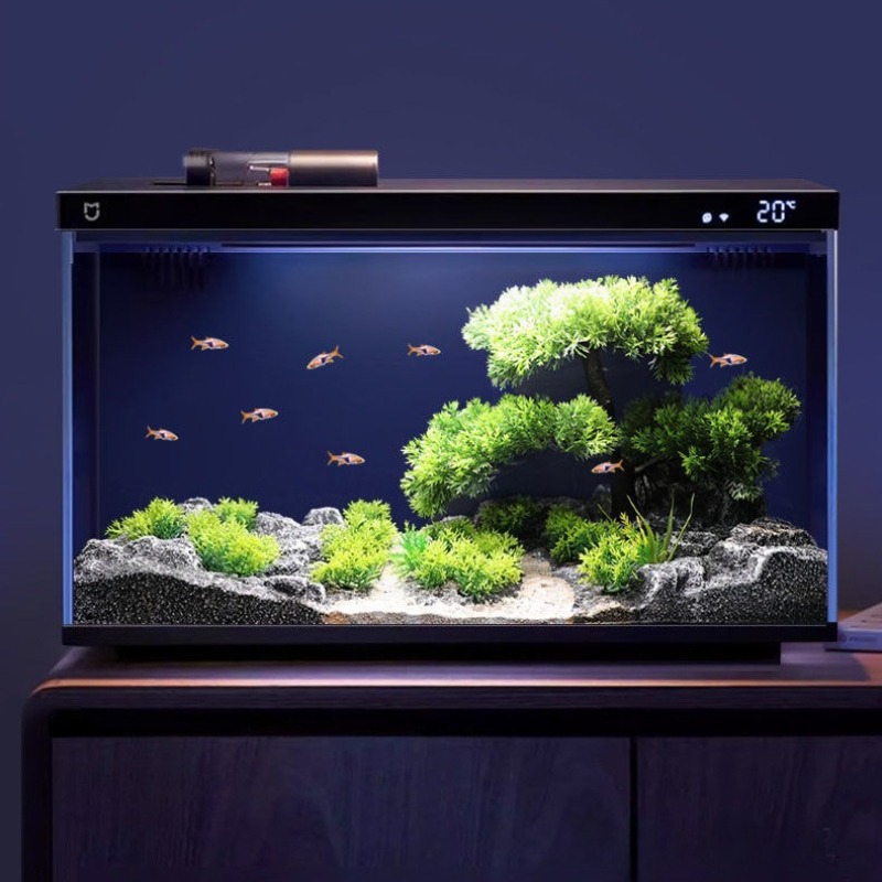 Fish Tank Decoration Simulatio - Planted Aquarium With Rocks recension och pris