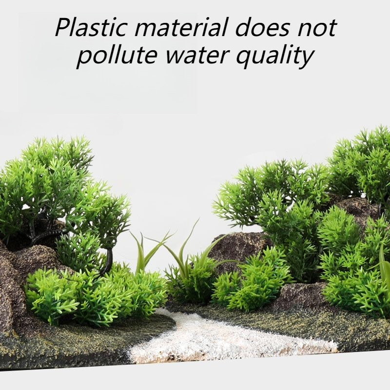 Fish Tank Decoration Simulatio - Planted Aquarium With Rocks recension och pris