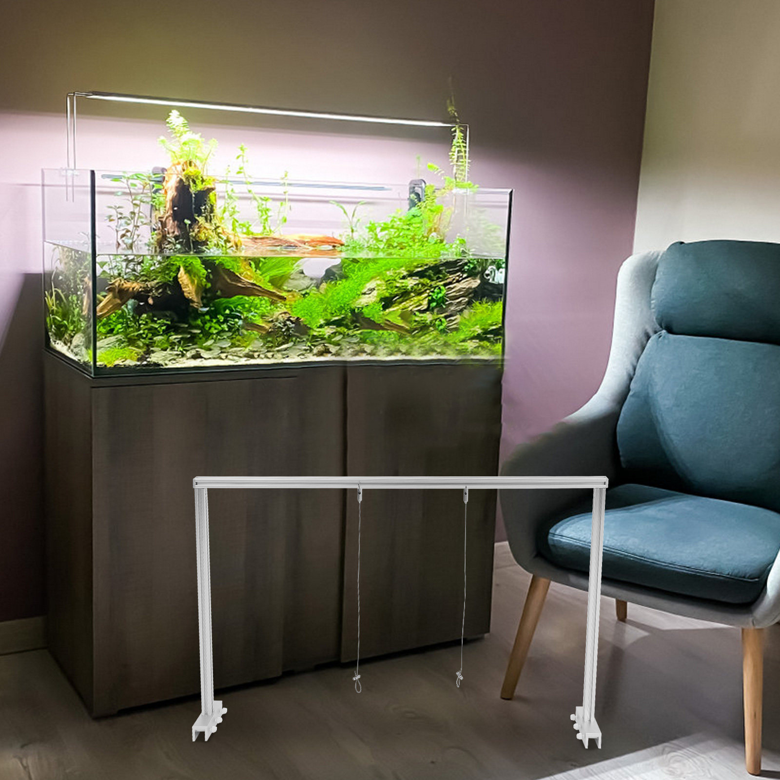 1Set Fish Tank Light Rack Alum - Planted Aquarium Hanging Light recension och pris