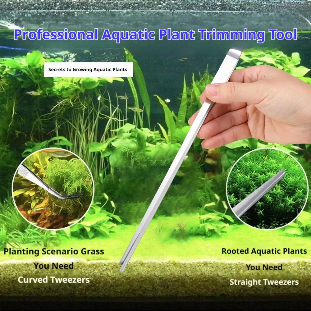 Stainless Steel Aquarium Tweez - Planted Clip Tweezers recension och pris