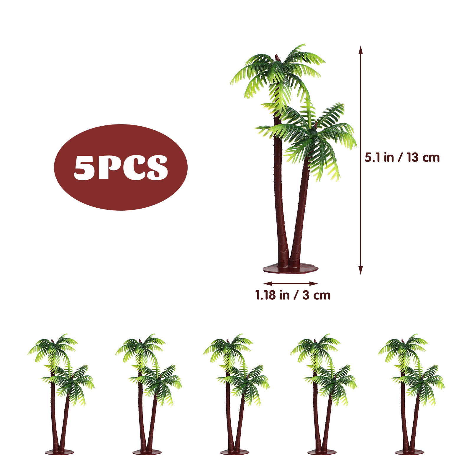 5Pcs Artificial Coconut Tree D - Aquarium Planted Tank recension och pris