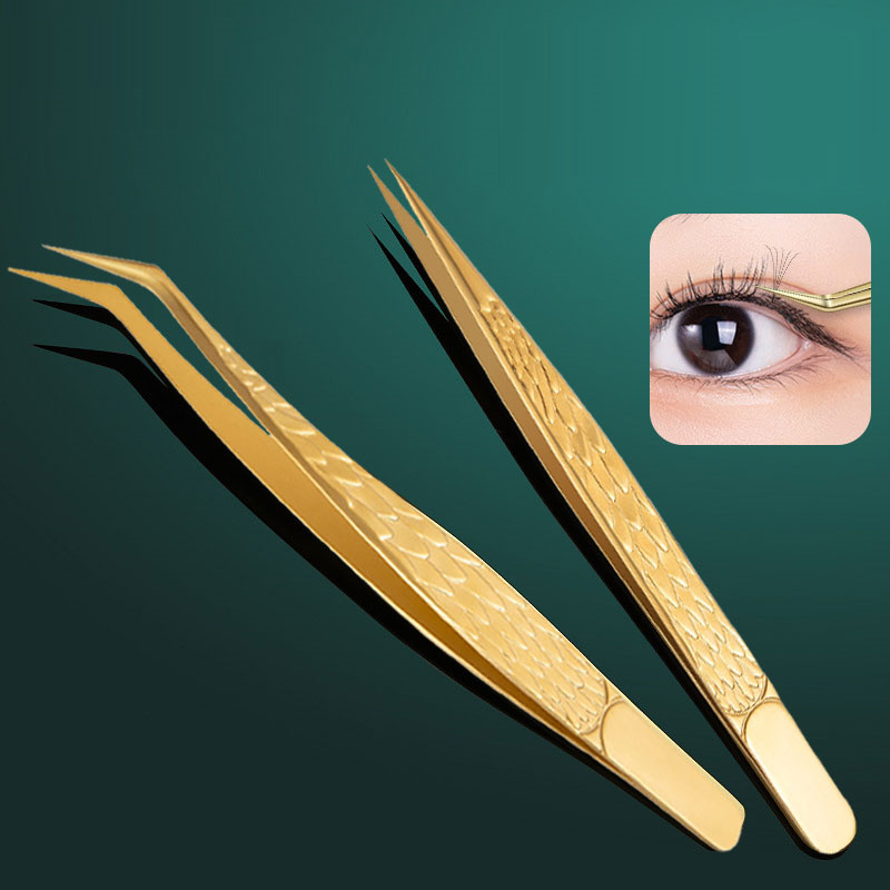 2PCS Tweezers For False Eyelas - Planted Clip Tweezers recension och pris