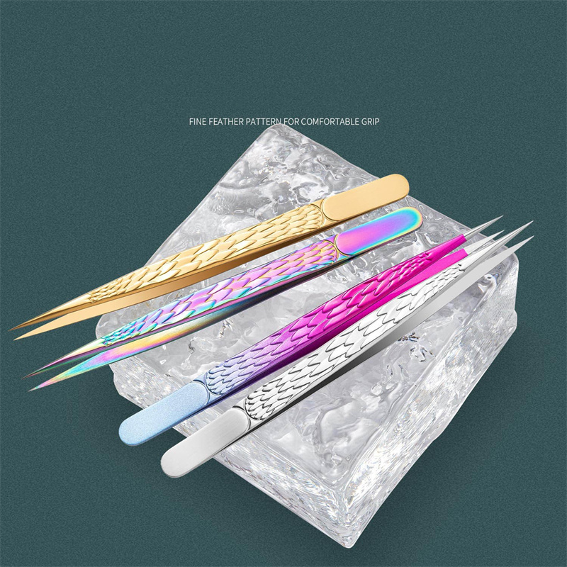 2PCS Tweezers For False Eyelas - Planted Clip Tweezers recension och pris