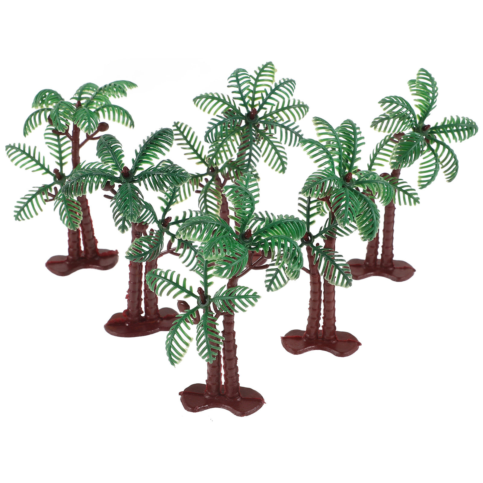 15Pcs Plastic Coconut Tree Dec - Aquarium Planted Sand recension och pris
