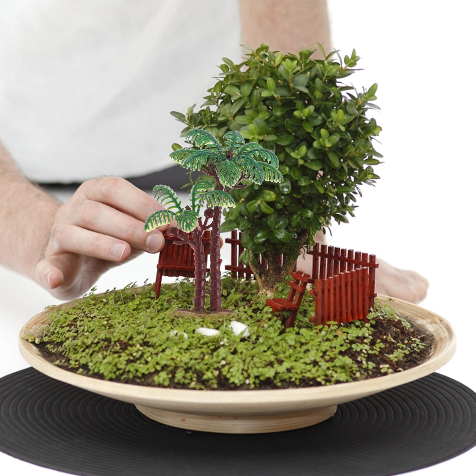 15Pcs Plastic Coconut Tree Dec - Aquarium Planted Sand recension och pris