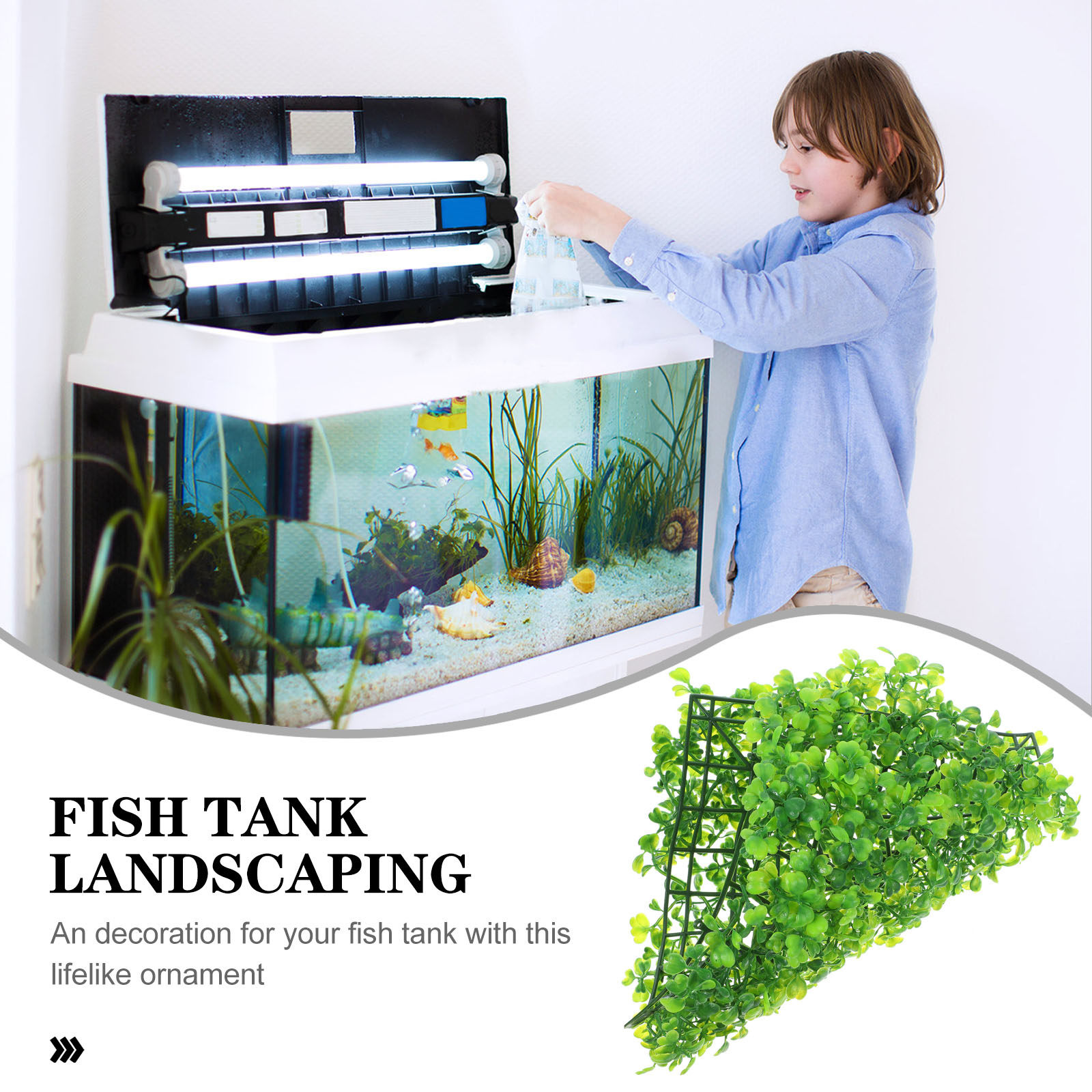 Artificial Aquarium Grass Plan - Planted Aquarium Freshwater recension och pris