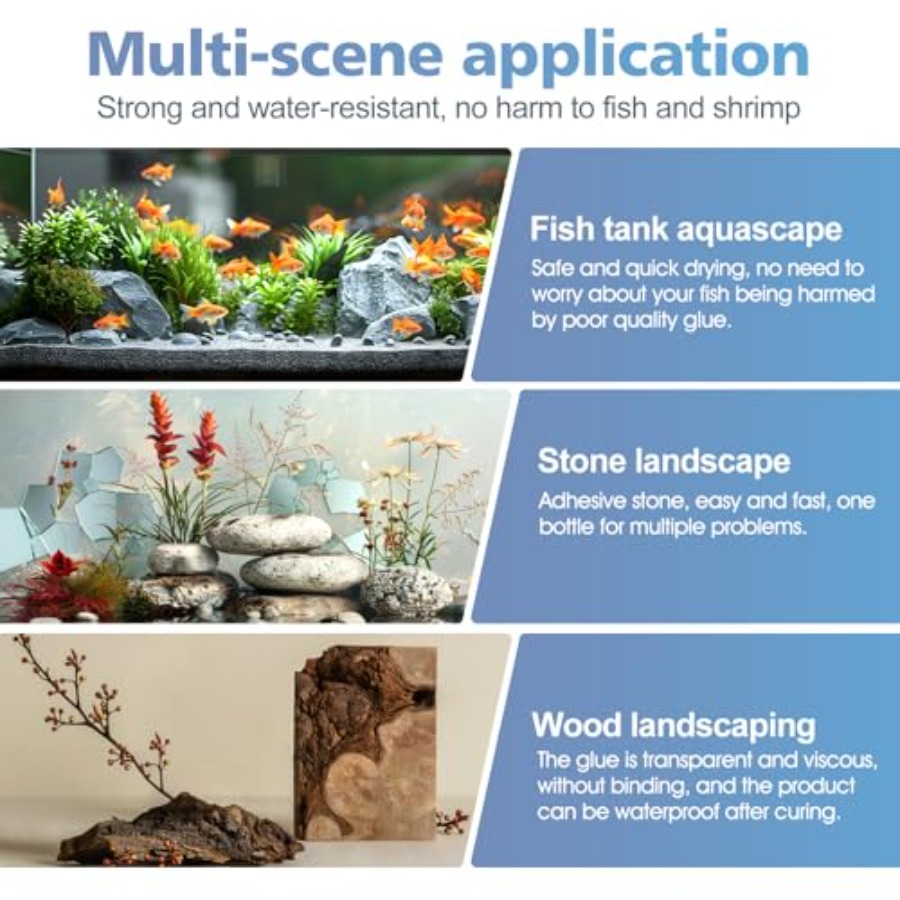 Aquarium Glue, Super Reef Glue - Planted Aquarium With Rocks recension och pris