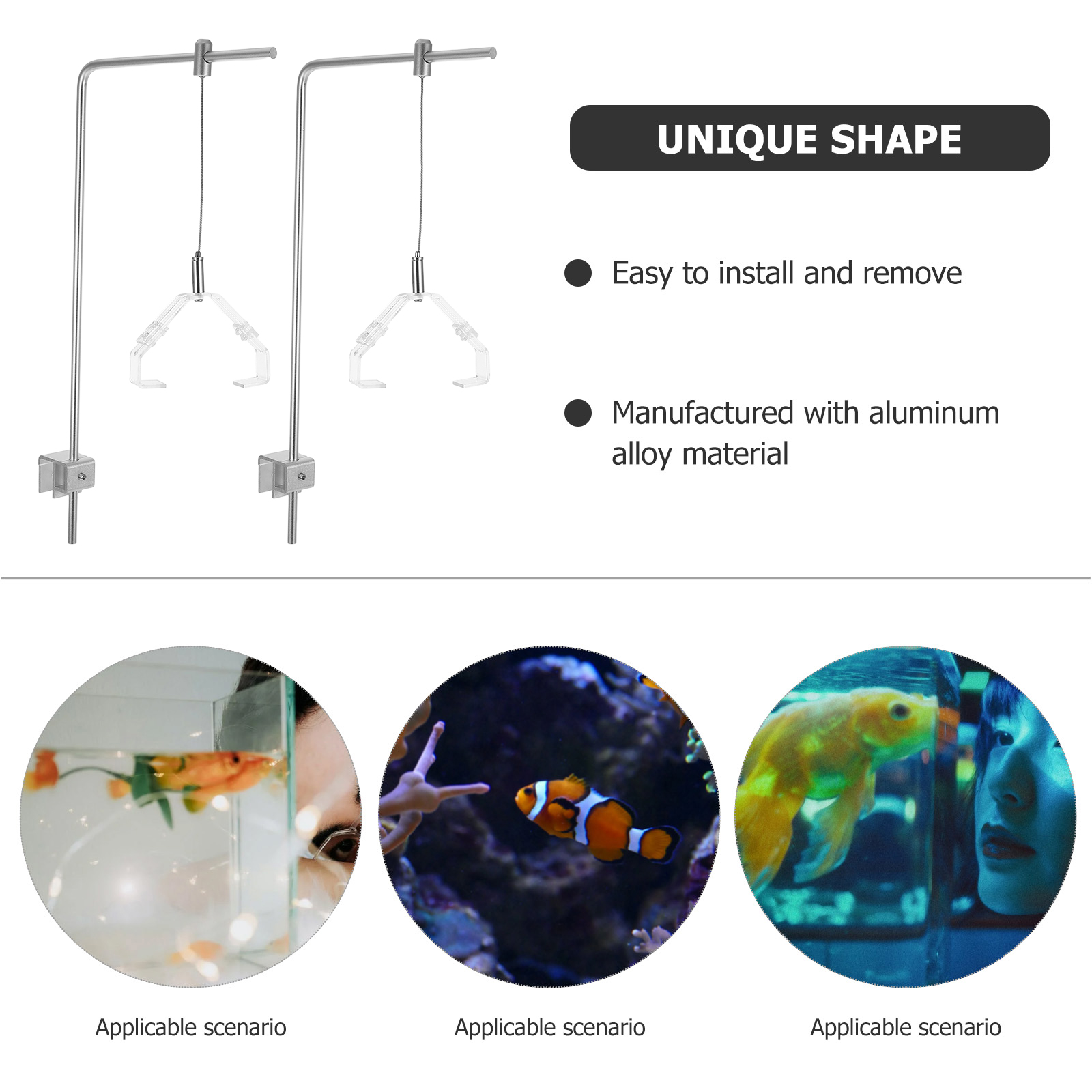 2pcs Aquarium Light Holder Wit - Aquarium Plant Light recension och pris
