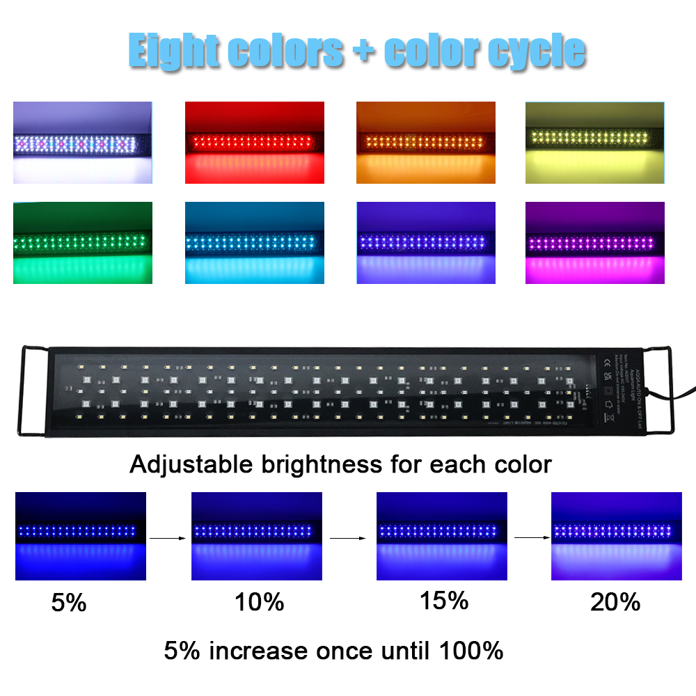 30-60cm Fish Tank 24/7 Full Sp - Aquarium Plant Light Spectrum recension och pris