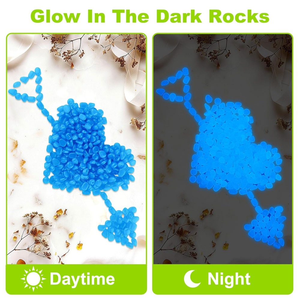 100 Pack Glow in The Dark Ston - Planted Aquarium With Rocks recension och pris