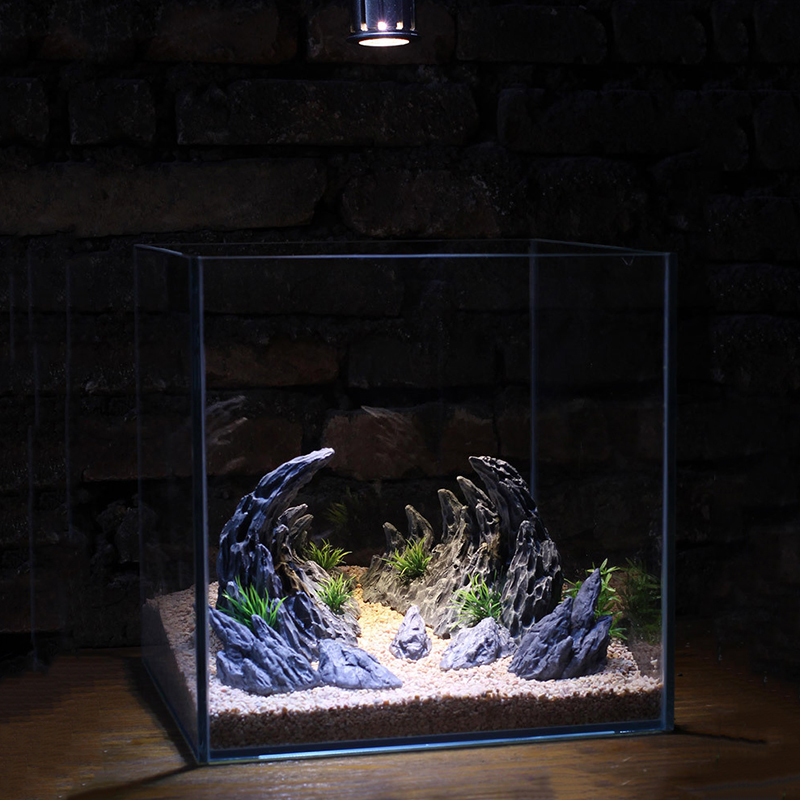 Fish Tank Simulation Stone Can - Planted Aquarium With Rocks recension och pris