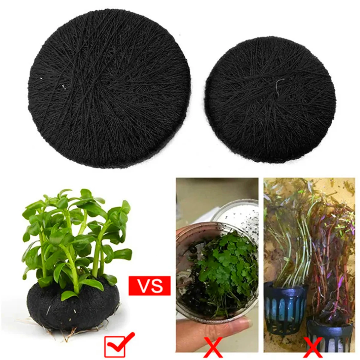 5Pcs Black Fish Tank Water Gra - Aquarium Plant Roots recension och pris